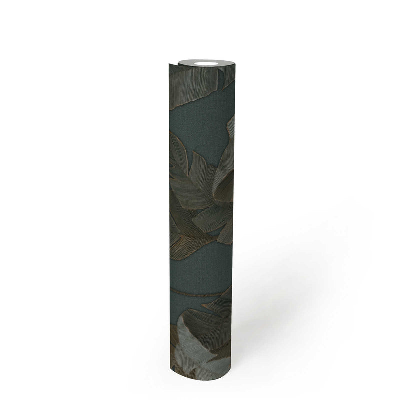 Bali Fronds Wallpaper - Teal