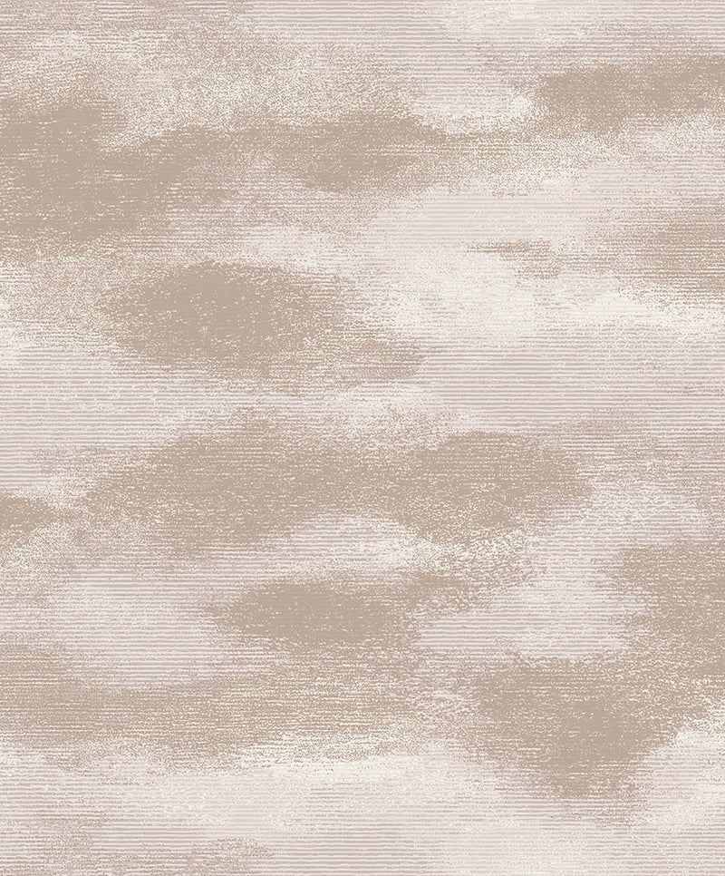 Stratus - Metallic Cloud Wallpaper - Pink- Discontinuing