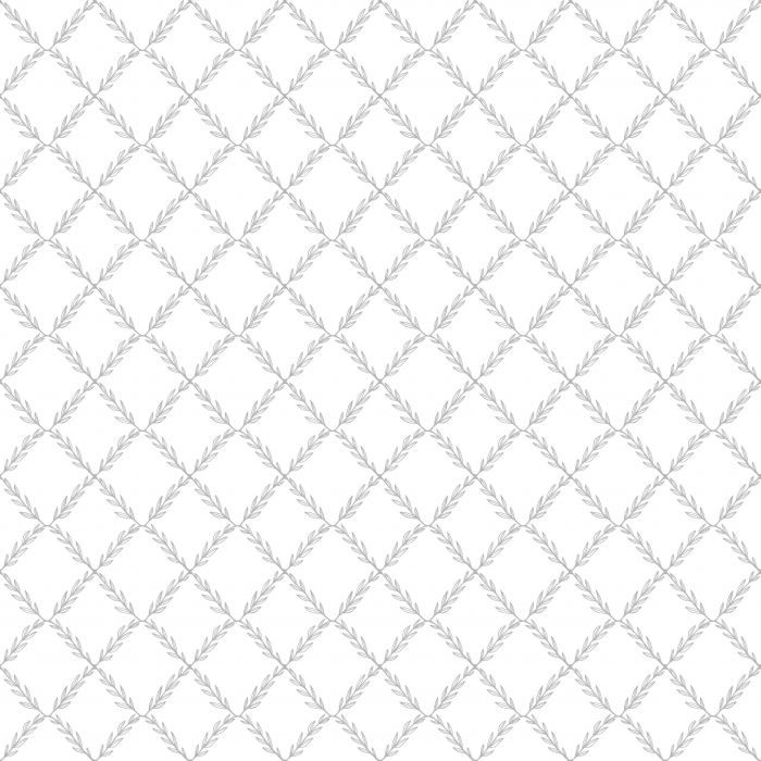 Sample - Vide - Leafy Geo Wallpaper - White