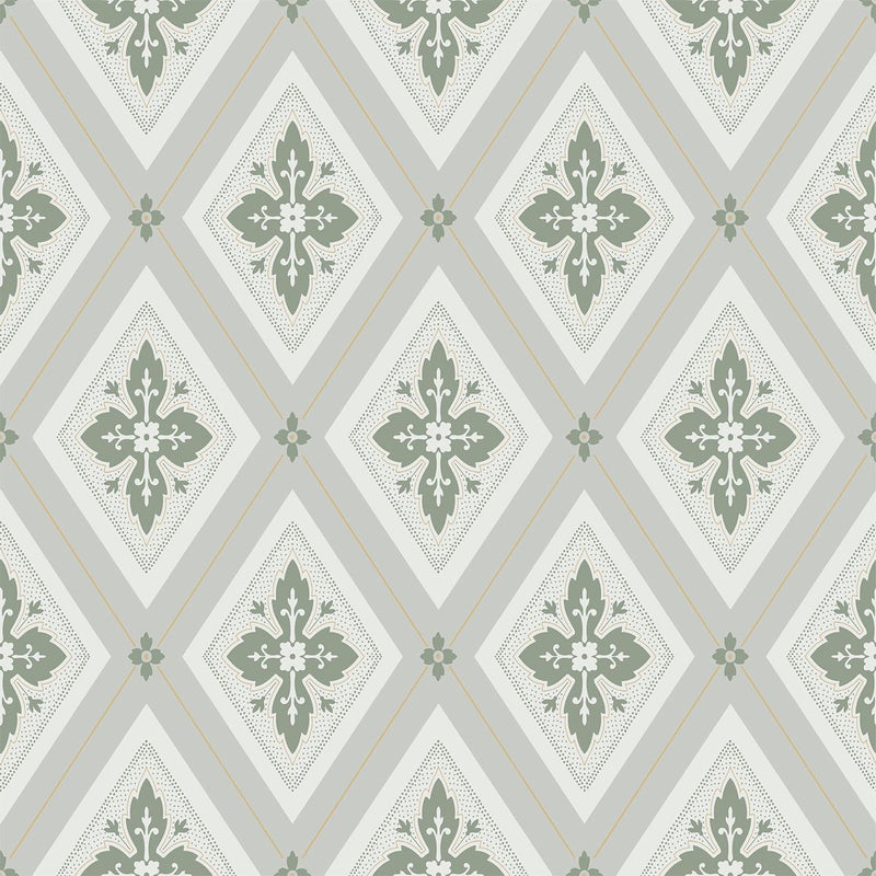 Astrid Flora Wallpaper - Green