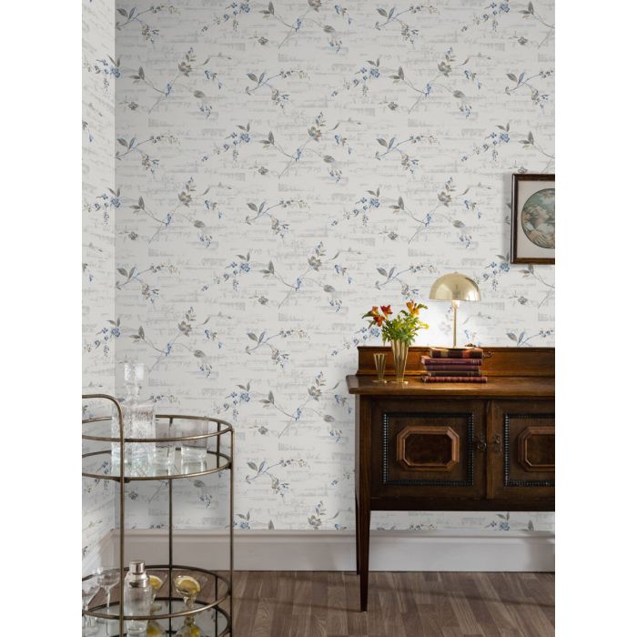 Duro Skir 1939 Wallpaper - Grey/Blue