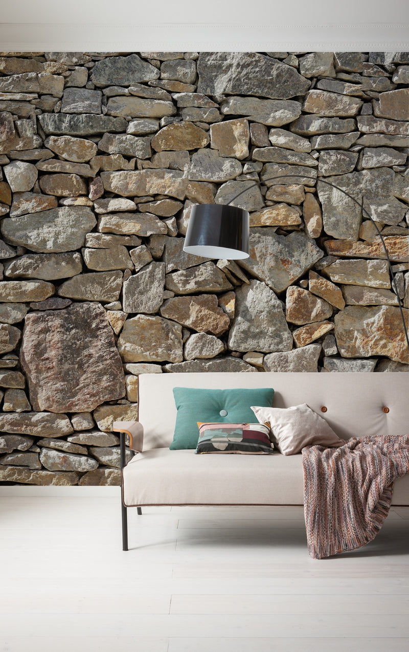 Photo Mural Wallpaper - Stone Wall