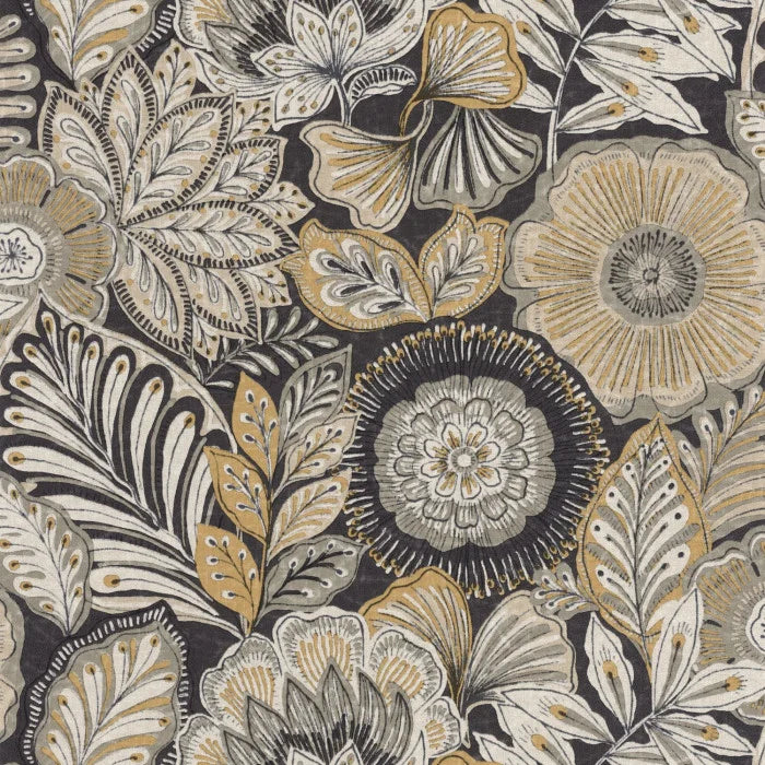 Bali Batik Wallpaper - Charcoal