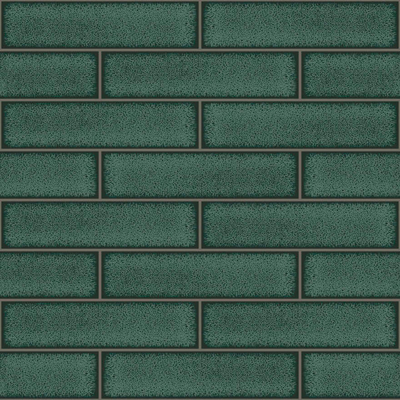 A4 Sample Celadon Gloss Tile Wallpaper - Green