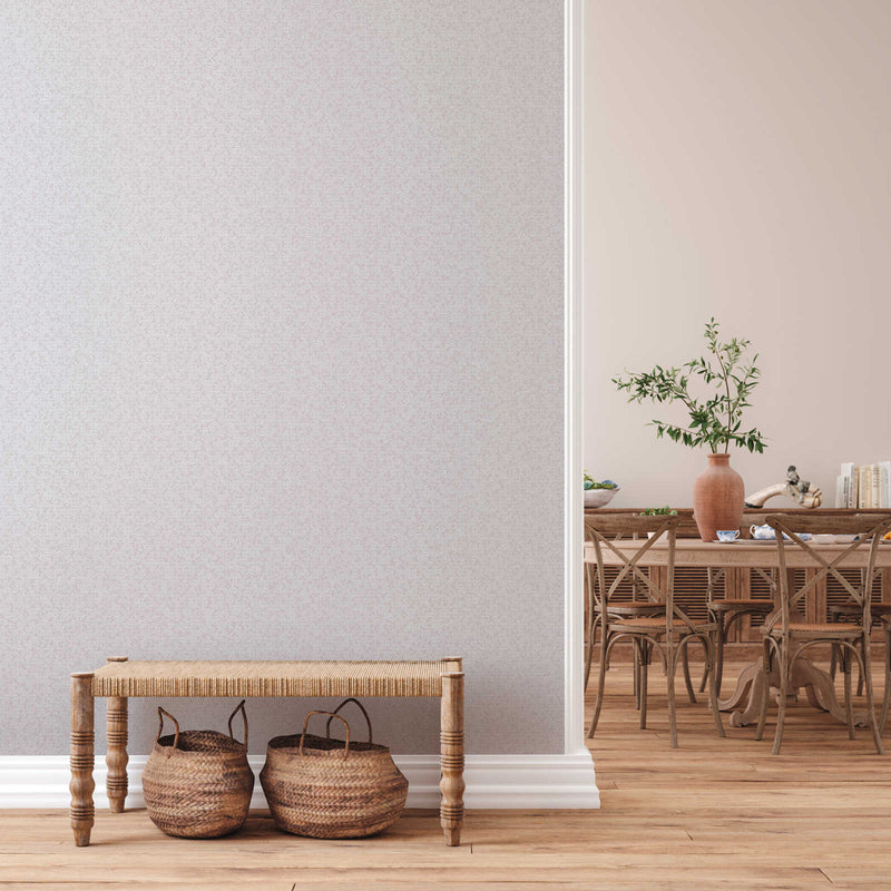 Marrakesh Hall Wallpaper - Metallic/White