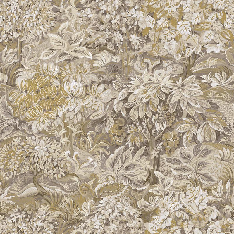 Sample - Parsons Wood - Wildflowers Wallpaper - Yellow/Beige