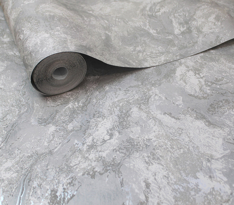 Calacatta Marble Bead Wallpaper - Grey