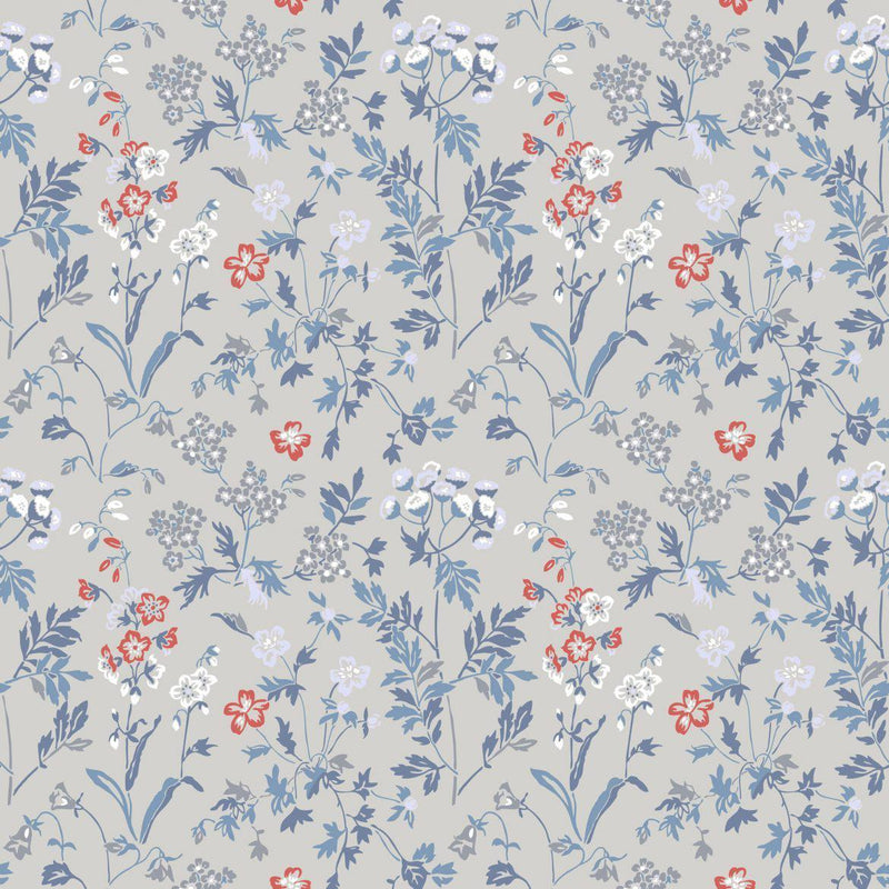 Juni Scandinavian Wallpaper - Blue