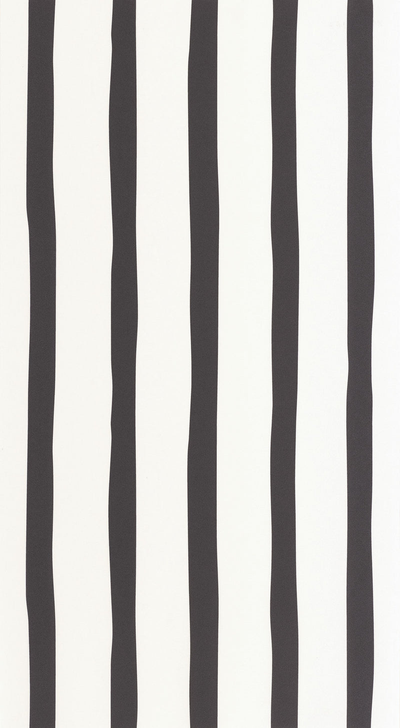 Barito Imperfect Stripes Wallpaper - Black