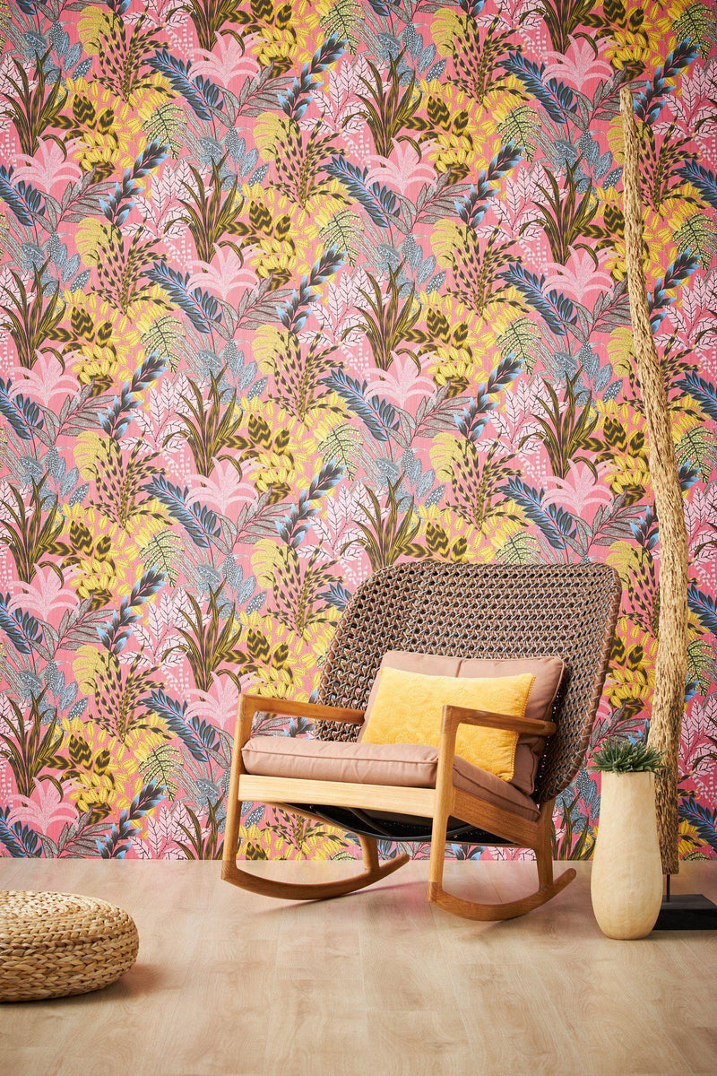 Capetown Jungle Wallpaper - Pink