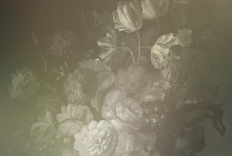 Dutch Pastel - Taupe - Custom Sized Wallpaper Mural (per m2)