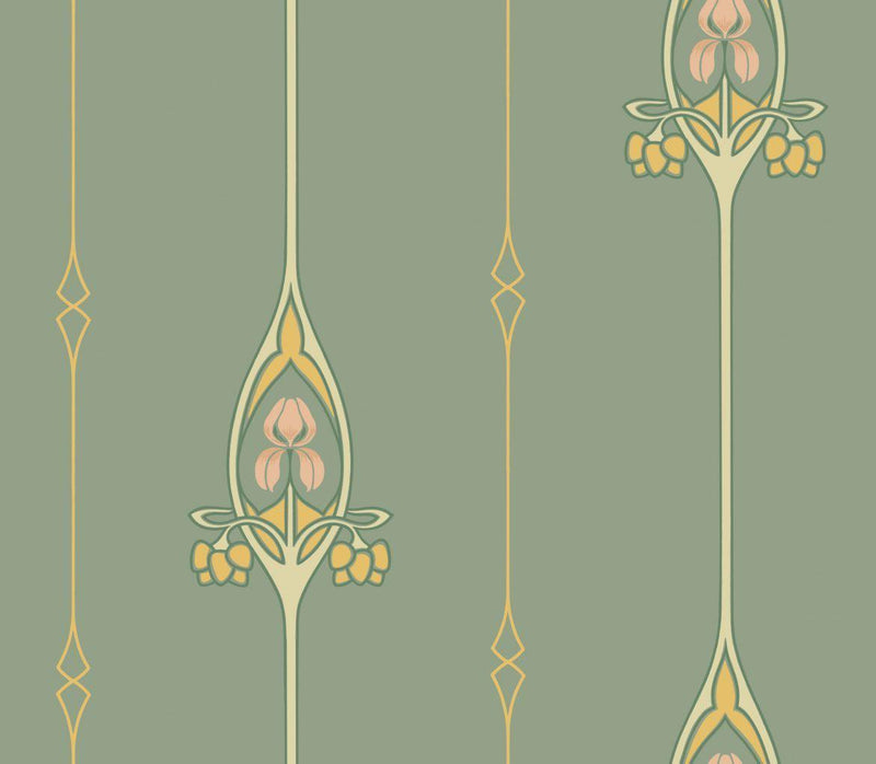 Gamla Grand Historical Wallpaper - Green