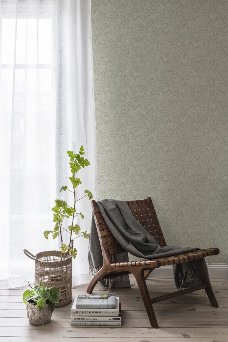 Jenny - Nightingale Wallpaper - Sage Green