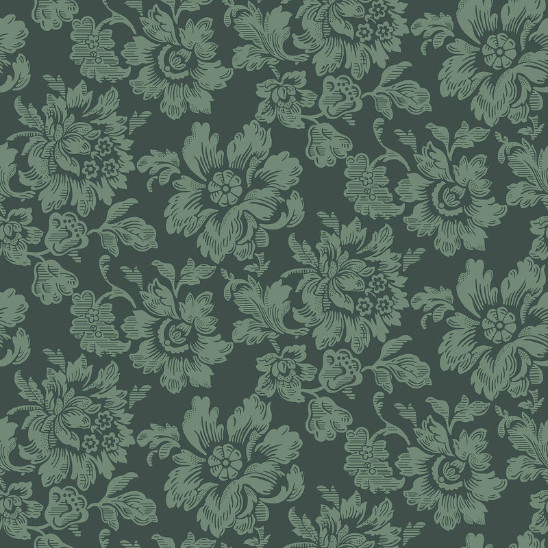 Rococo Hogstatorpet Wallpaper - Green