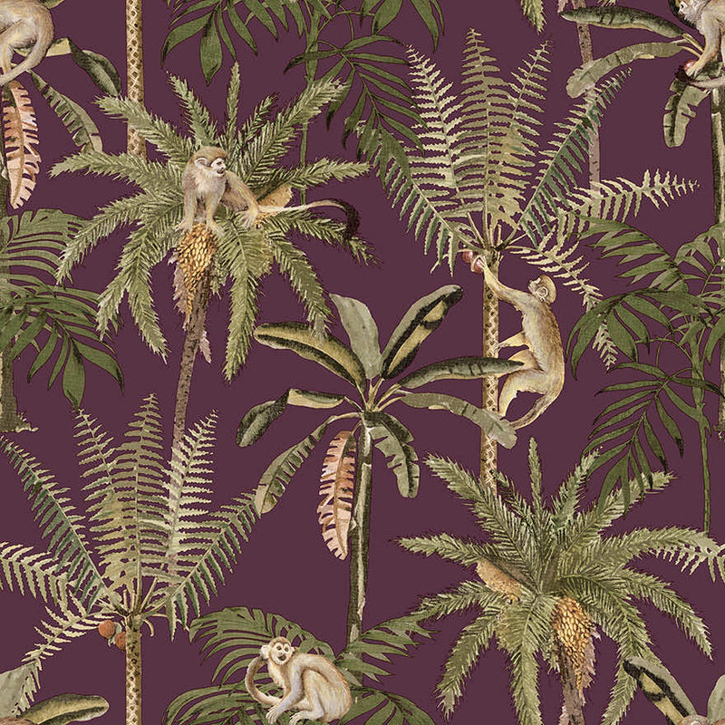 Sample - Ateles Spider Monkey Wallpaper - Berry