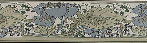 Varmlands Wallpaper Frieze - Blue