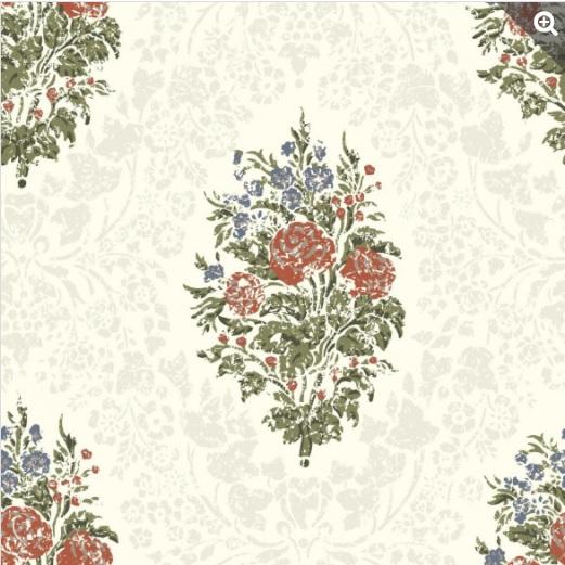 Sample - Victoria Historical Wallpaper - White