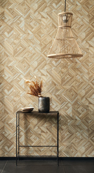 Bali Paille Wallpaper - Shades of Light Brown