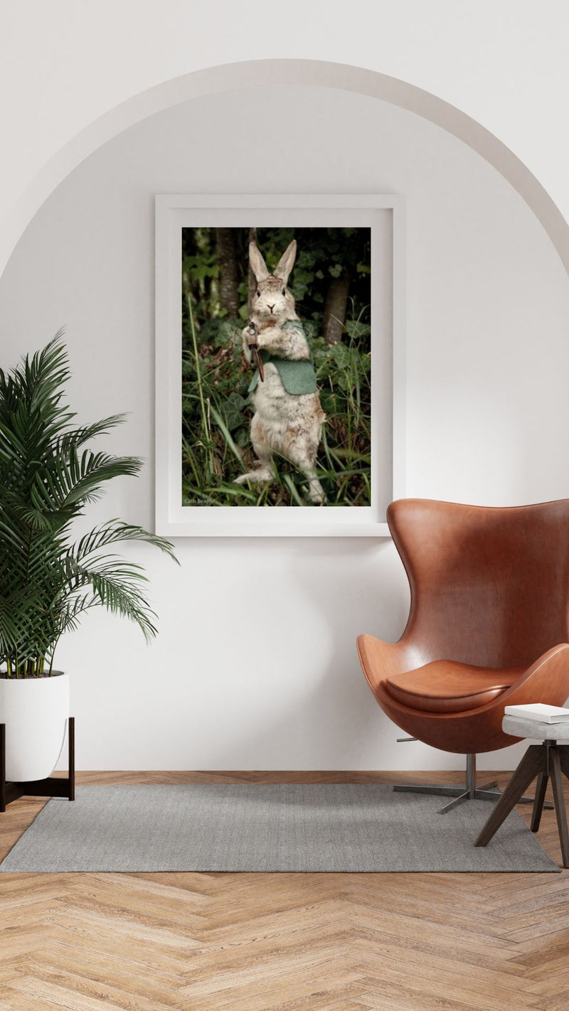 Banging Bunny - Fine Art Print