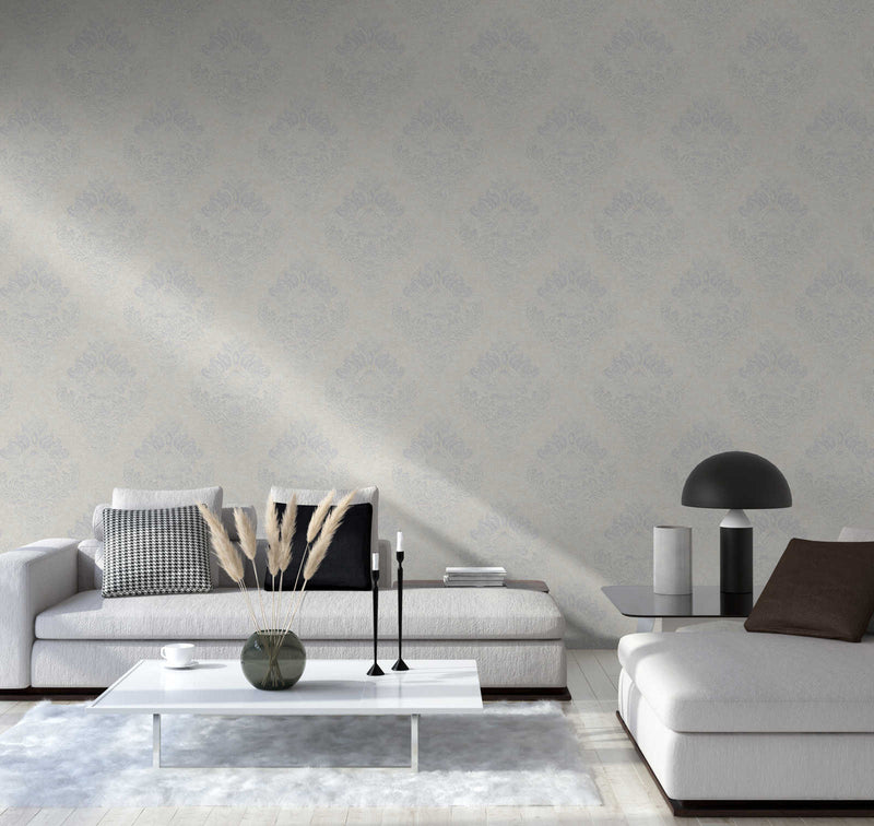 St. Petersberg Baroque Wallpaper - White