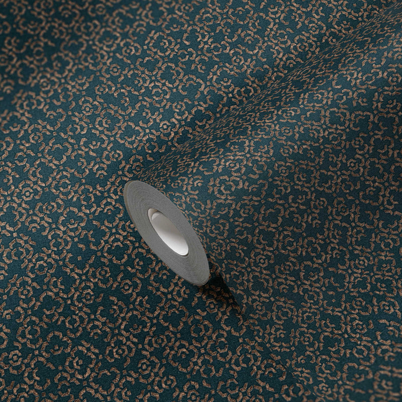 Marrakesh Hall Wallpaper - Metallic Blue