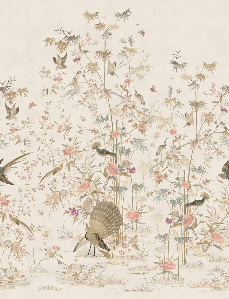 Chinoiserie Garden Mural Wallpaper - 3 Colours