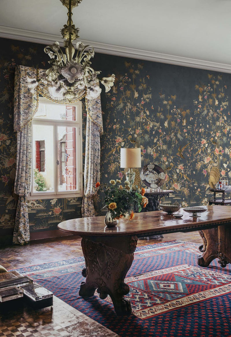 Chinoiserie Garden Mural Wallpaper - 3 Colours