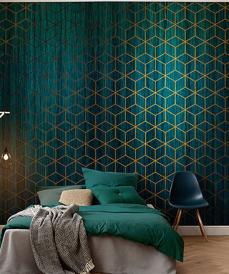 Aurora Luxe Geometric Mural Wallpaper