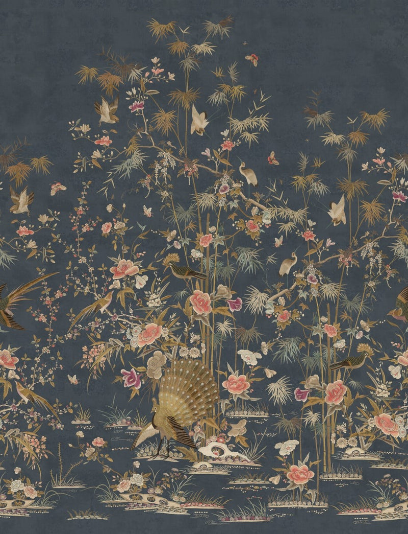 Chinoiserie Garden Mural Wallpaper - 3 Colours