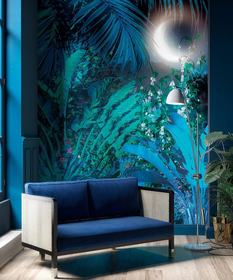 Moonlit Tropics Mural Wallpaper