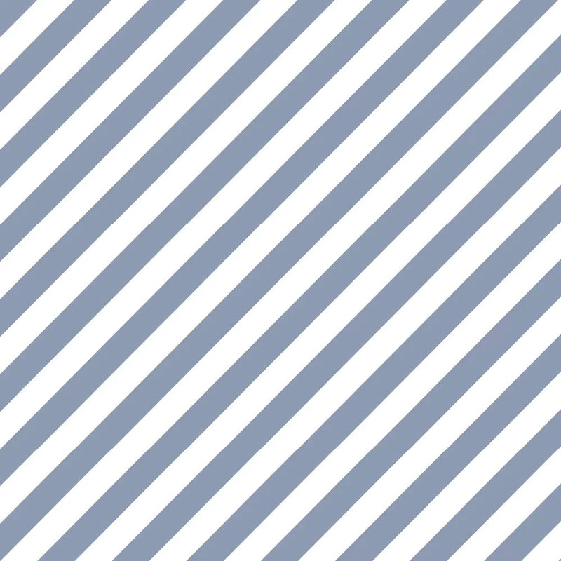 Diagonal Stripes Wallpaper - Black and White