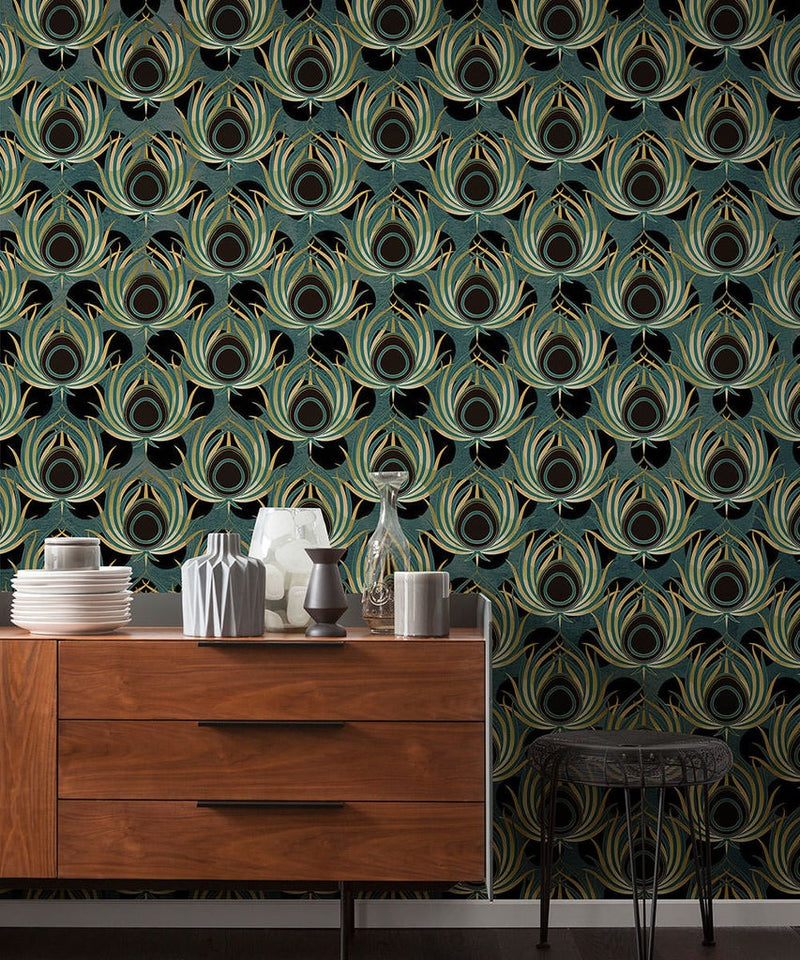 Opulent Plume Mural Wallpaper