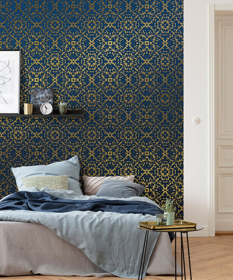 Gilded Tapestry Mural Wallpaper