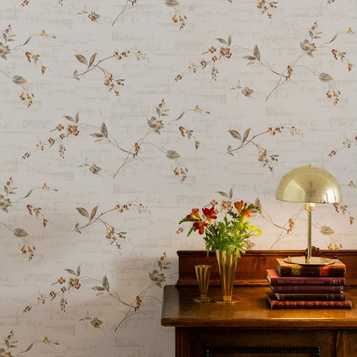 Duro Skir 1939 Wallpaper - White/Red