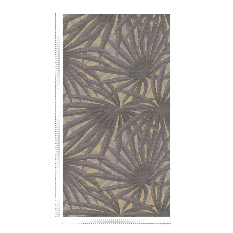 Marrakech Palms Wallpaper - Grey/Metallic