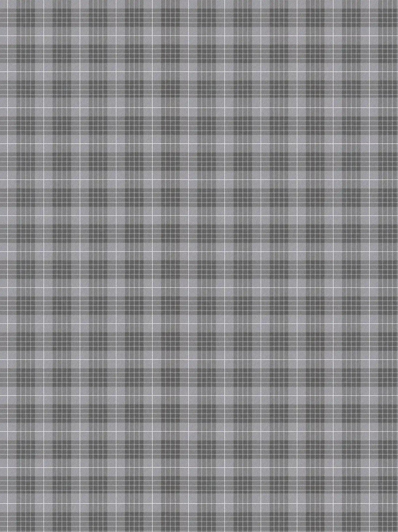 Tartan The Wallpaper - Mid Grey