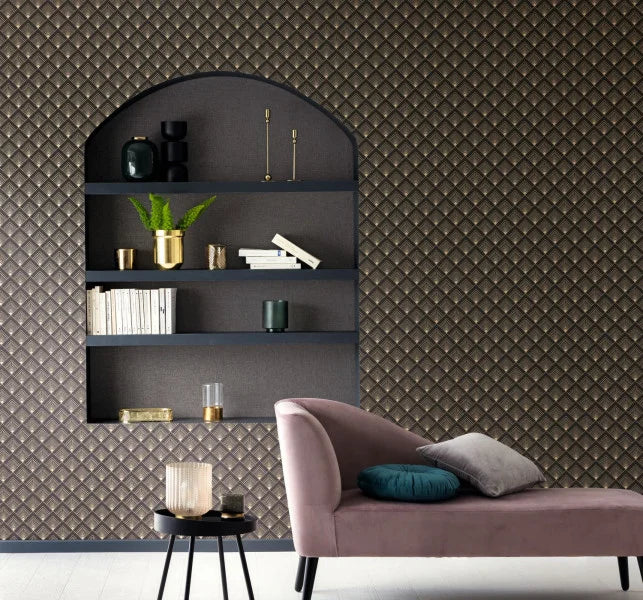 Effervescence Wallpaper - Noir dore