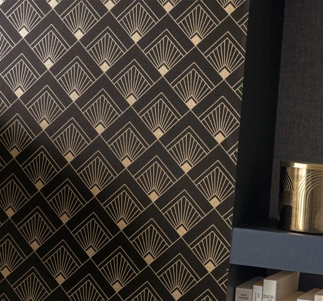 Effervescence Wallpaper - Noir dore