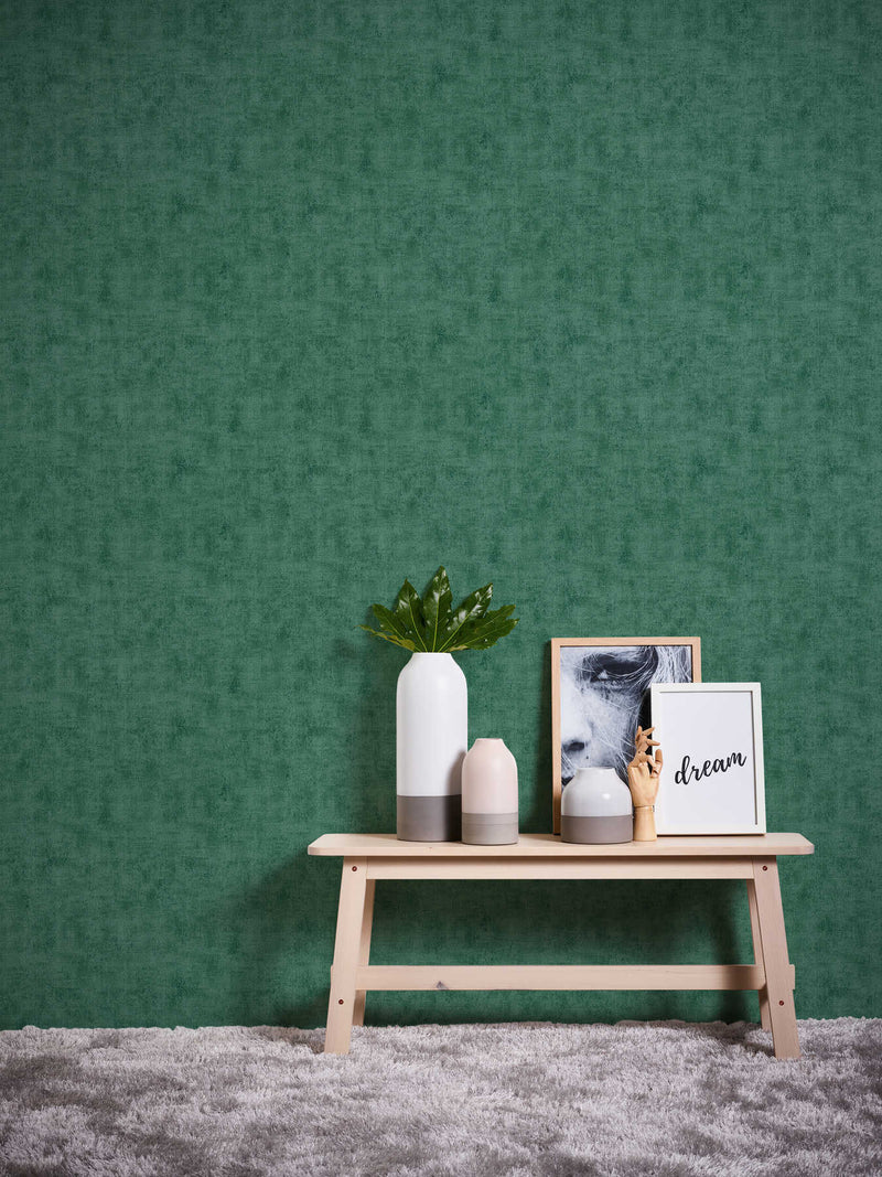 Textured Highlights Wallpaper - Jade Green