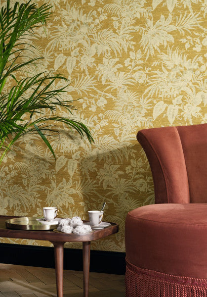 Fern Wallpaper - Mustard