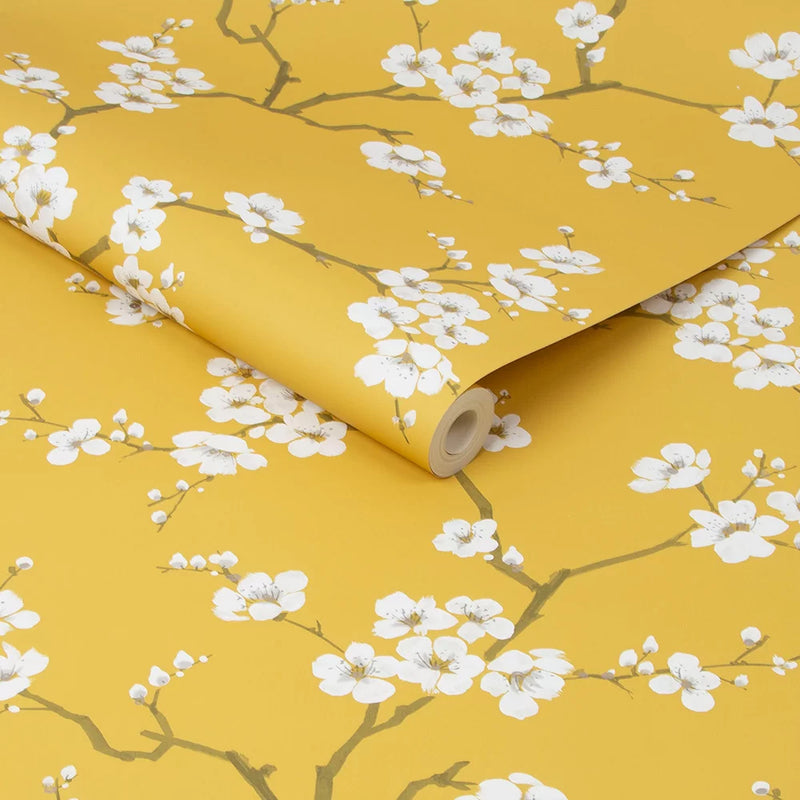 Apple Blossom Wallpaper - Ochre