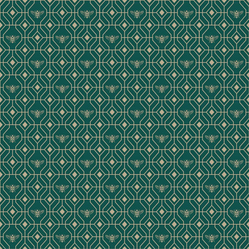 Art Deco Bee Wallpaper Online NZ The Inside