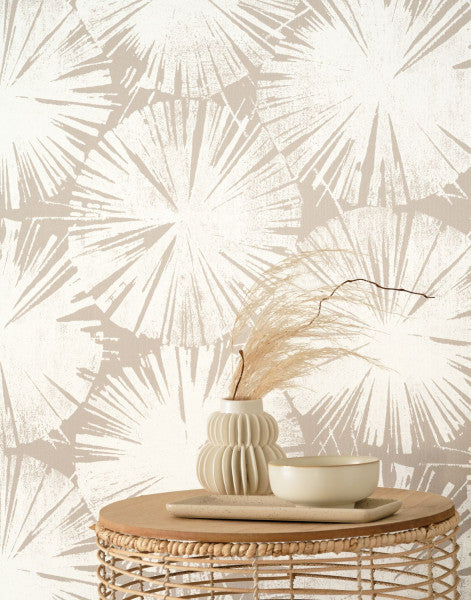 Nenuphar Ginkgo Wallpaper - Beige