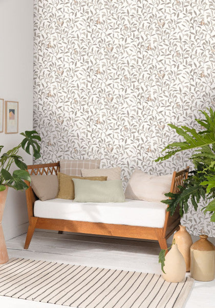 Green Life Sweet Wallpaper - Taupe Or