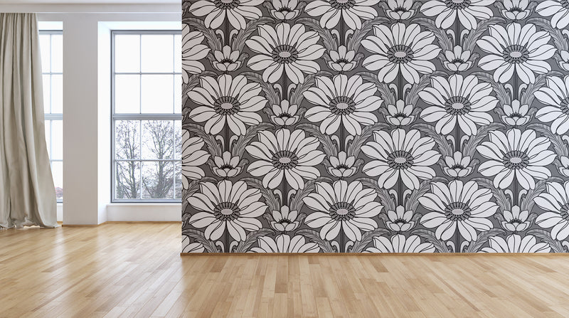 Happy Hippy Floral Wallpaper