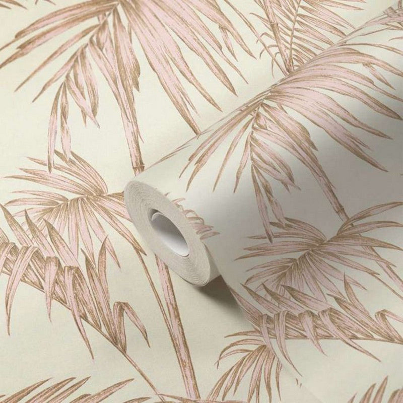 Lola Palm Wallpaper - Blush