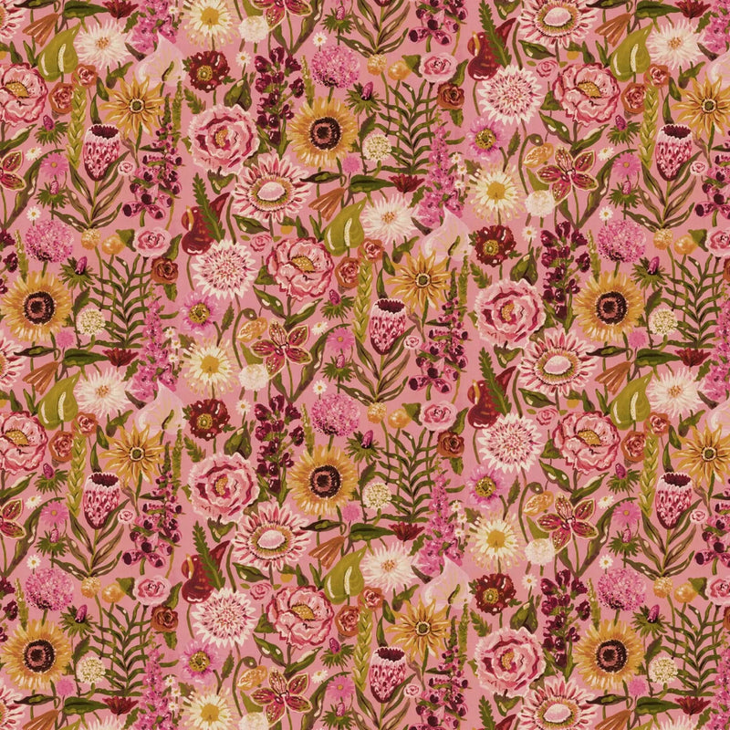 Utopia Floral Wallpaper - Rosa