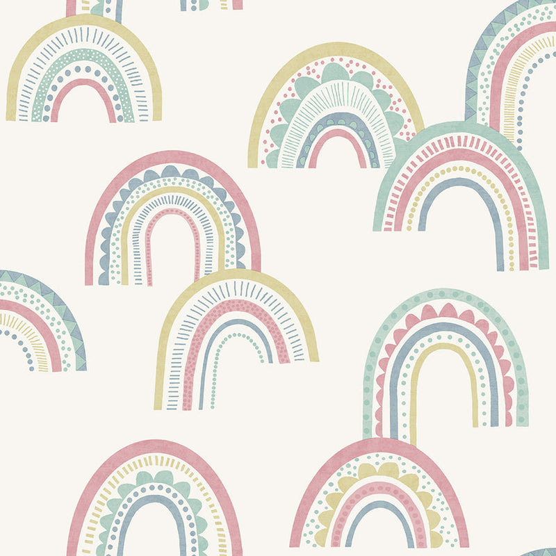 Boho rainbow Wallpaper  Peel and Stick or NonPasted