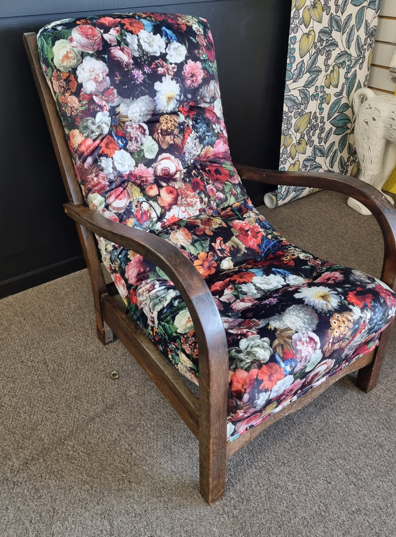 Flowerbomb Floral Velvet - Custom Upholstery