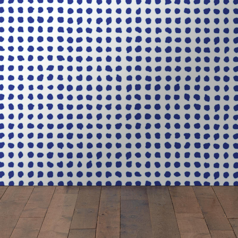 Paola Navone Blue Dots Wallpaper NZ-Wallpaper